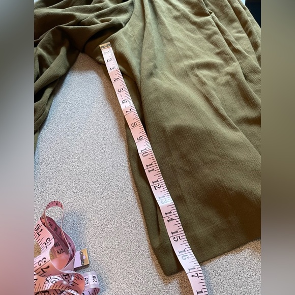 Vintage Spectator Petite Olive Green Wide Leg Culotte Size 10 - Picture 12 of 13